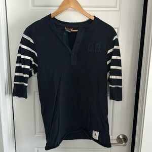 Men’s Nike Baseball Striped 3/4 Henley